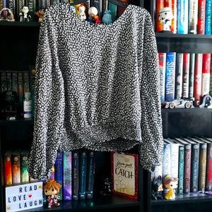 Black Pattern Blouse